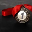 piękny medal za zajęcie 1 miejsca